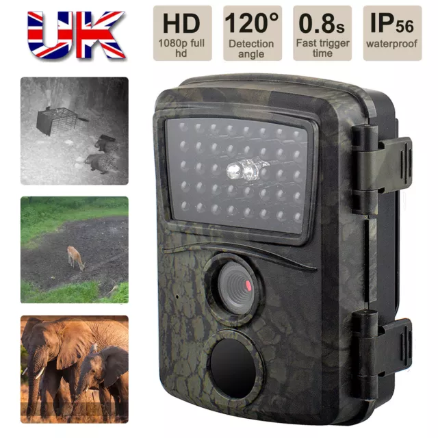 20MP Mini Wildlife Trail Camera 1080P Hunting Trap IR Night Vision Outdoor Cam