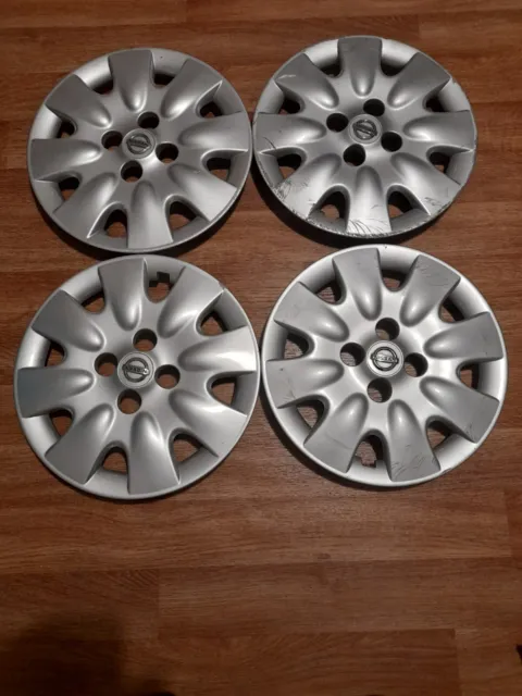 Nissan micra  wheel trims hub caps wheel covers , genuine,4x,  four, 14"