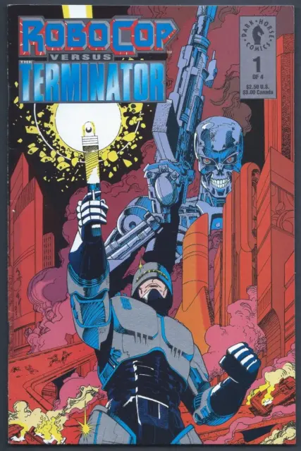 "Dark Horse Comics Robocop Versus Terminator Issue #1" (1992, Miller, W/Insert)