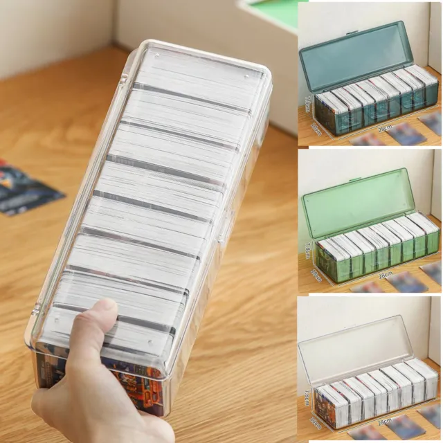 400 Trading Card Storage Box with Dividers Baseball Card Holder