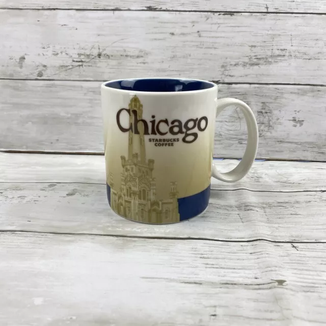 Starbucks Mug Chicago 2008 Global Icon City Collectors Series 16 oz Coffee Cup