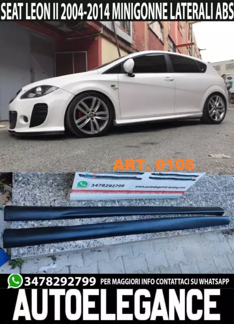 Jupes Latérales Seat Leon Mk2 2005-2012 Spoiler Sous Porte Abs Look Cupra .