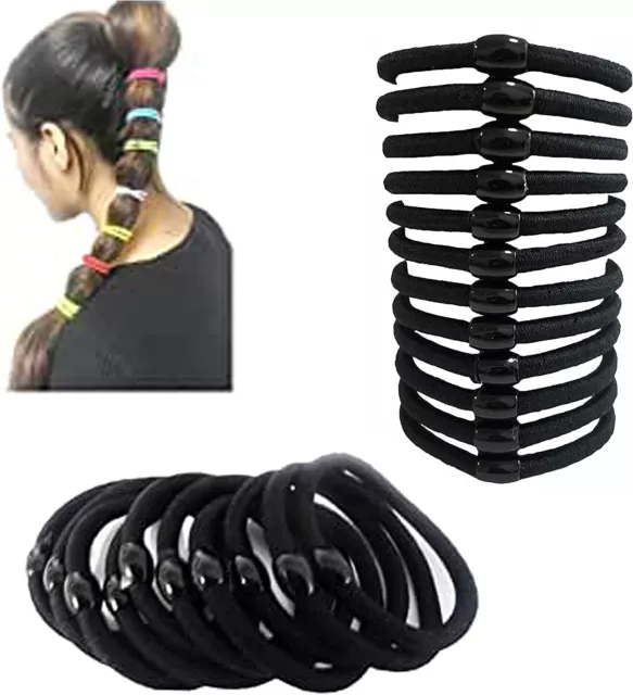 10 Hair Bobbles Ponytail Tie Elastics Band Girls Hairband Scrunchy Rubber Band