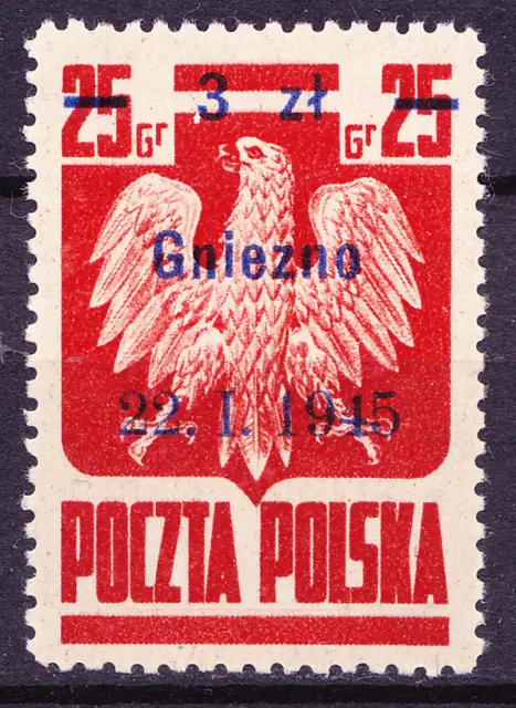 US 026 Poland Polen Polska goznak Fi 354 B3 ** error expertised Berbeka