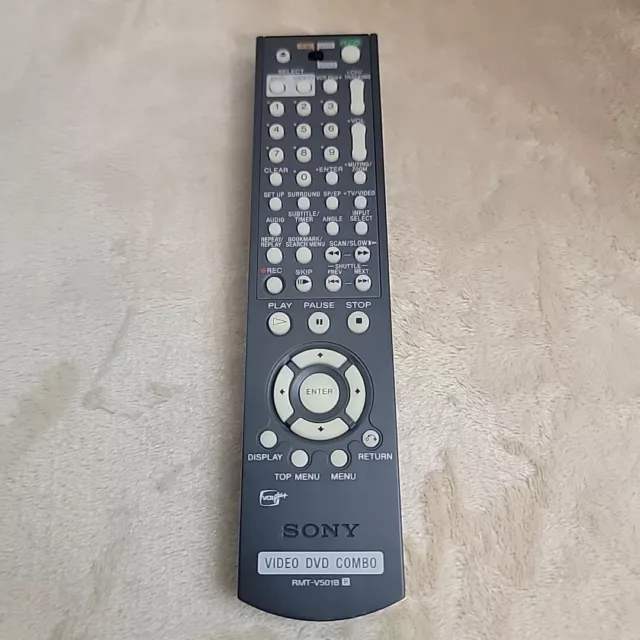 Genuine Sony Model RMT-V501B DVD/VCR Combo Remote Control for SLVD500P