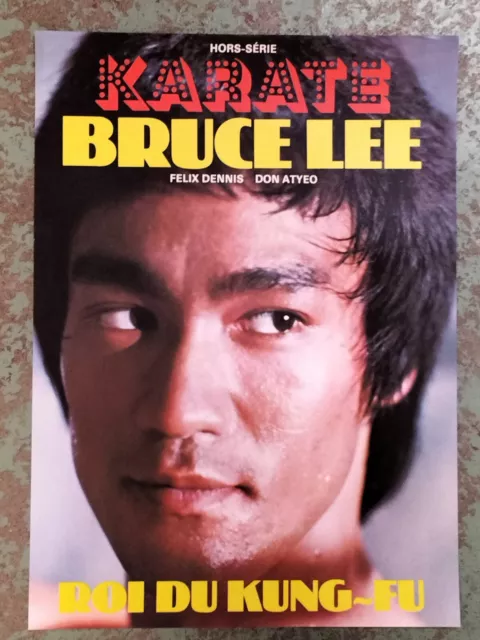 Affiche Bruce Lee Karaté Hors Série Le Roi Du Kung-fu. 1975 Rare Pub
