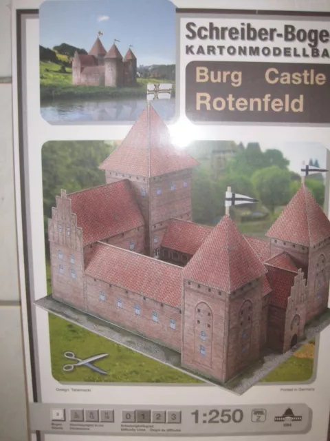 Burg Rotenfeld Schreiber-Bogen Kartonbausatz *NEU* Bastelbogen