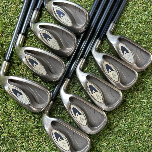 Callaway Hawk Eye Iron Set 3-9 PwAw 9pc RH GBB Graphite Flex R Men Golf Titanium