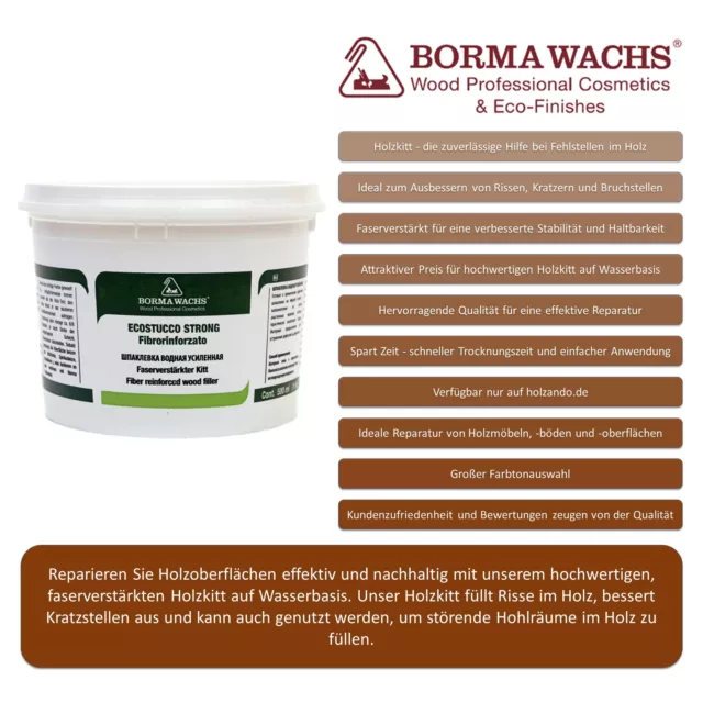 Stucco per legno stucco extra resistente riempitivo stucco per legno esterno 1 kg 3