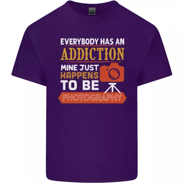 T-shirt top da uomo cotone Photography Addiction divertente fotografo 10