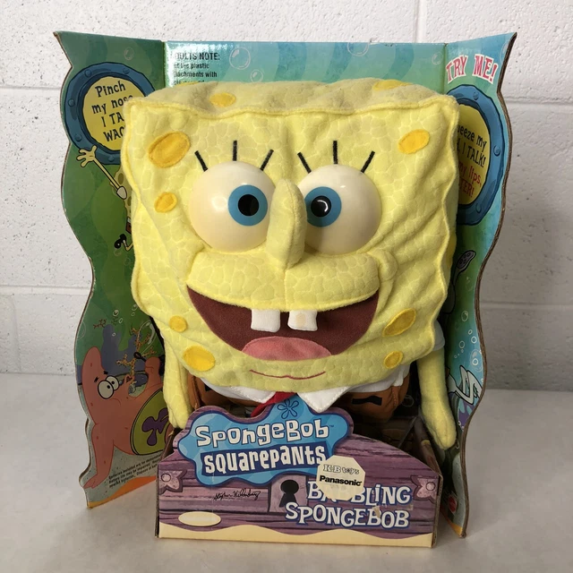 SPONGEBOB SQUAREPANTS BABBLING Plush Toy 2000 Mattel NIB Mattel 55946