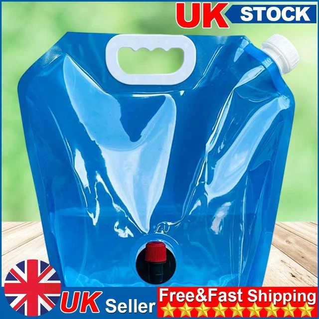 Camping Folding Water Bag No Leakage Water Container with Faucet Pouch (10L)