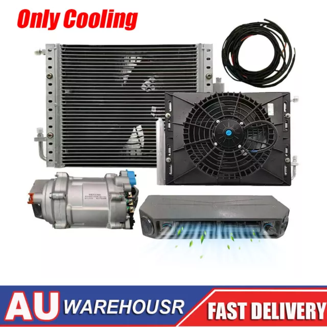 Only Cool Underdash 12V Air Conditioning A/C KIT & Electric Harness Fast-Cooling