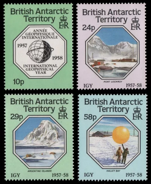 BAT / Brit. Antarktis 1987 - Mi-Nr. 144-147 ** - MNH - Geophysikalisches Jahr