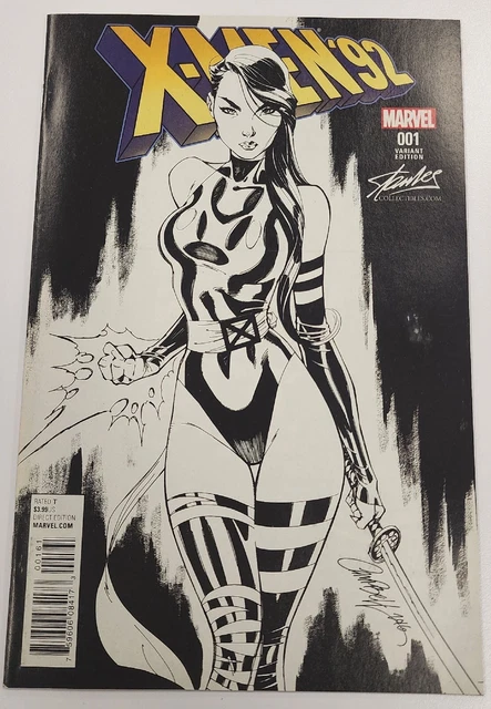 X-Men 92 1 J. Scott Campbell Psylocke Sketch Variant Stan Lee Collectibles RARE