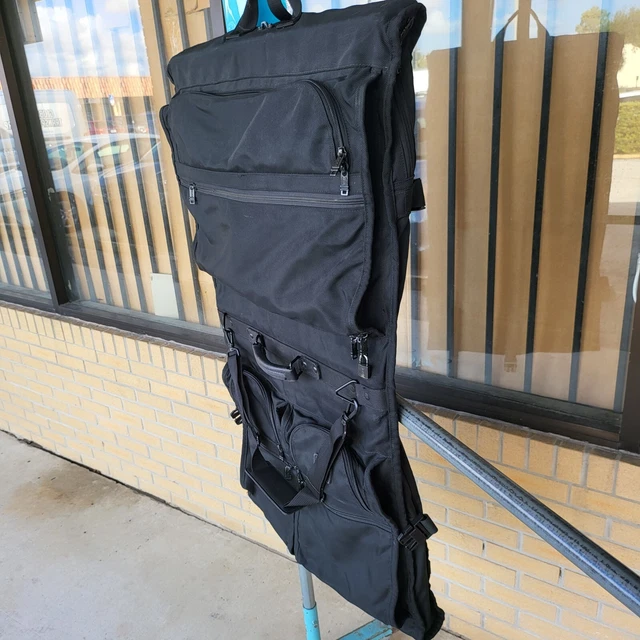 Genuine TUMI Ballistic Nylon Black Bi-Fold Luggage Garment Bag w/Shoulder Strap 12