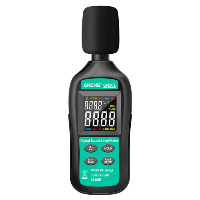 MESTEK Decibel Meter Sound Level Meter Digital SPL Meter 30-130dB MAX Data  Hold with Backlit LCD Display, A/C Weighted Noise Meter for Home Factory  Noisy Neighbor Classroom: : Industrial & Scientific