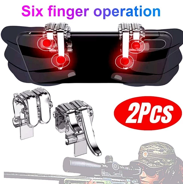 Trigger Lock Mobile Controller W6 GAMING TRIGGER Handy Spiel PUBG Mobile Controller Gamepad für iOS ...