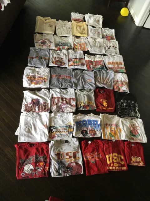 Vintage Lot 41 USC Trojans Football Shirts VTG Medium Large California NCAA