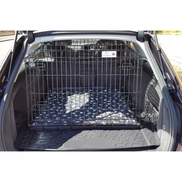 AUDI A6 AVANT Sloping Dog pet puppy travel training cage crate transporter