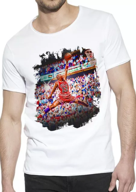 T-Shirt Jordan Canestro Uomo Abbigliamento 100% Cotone Taglia dalla S a XXL 2