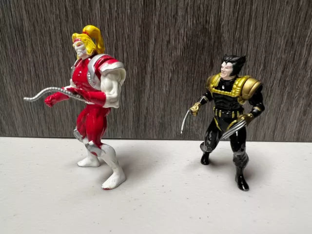 X-MEN Steel Mutants Die Cast Spy Wolverine Vs Omega Red 1994 Marvel Toy Biz 2