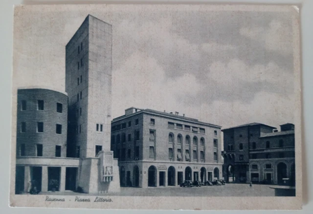 Ravenna Piazza Littorio Animata 5 Auto 1941 Bella
