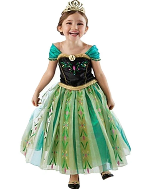 YOSICIL Frozen Elsa Kostüm – Komplett Set Mit Krone & Zauberstab