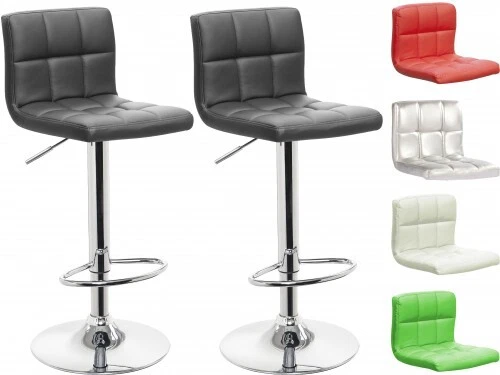 2 Tabourets de Bar Modernes Cuisine Réglables en Hauteur - Chaise Bistrot ROYAL