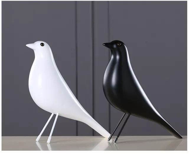HOT Retro Resin Birds Sculpture Home Decoration Desk Ornament Pigeon Dove Statue