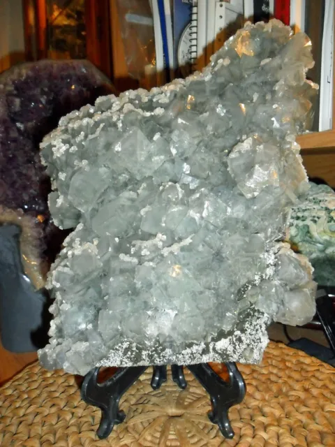 15 lbs. Fluorite Crystal & Calcite  Crystal Cluster Huge Museum Specimen