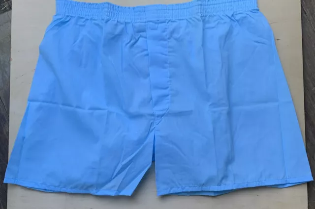 Vintage HANES Boxer Shorts Underwear Blue Tag Size 38 Blue USA Made 70-80’s Era