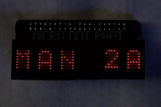 Pimoroni Micro Dot Phat  for Raspberry Pi + 6 x MAN 2A 5x7 LED Matrix Display