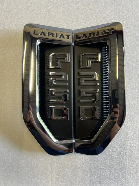 2017-2022 Oem Ford F-250 Lariat Side Emblem Badge (Pair)   Left / Right