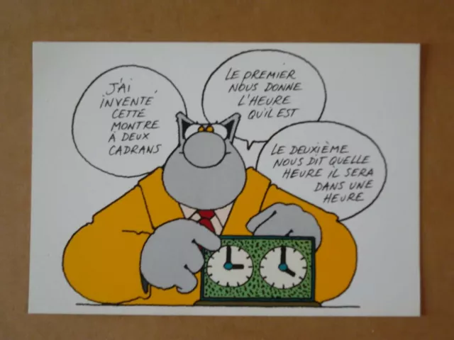 Carte Postale Le CHAT , GELUCK ,(extrait de Le quatrième chat, casterman) , 2000