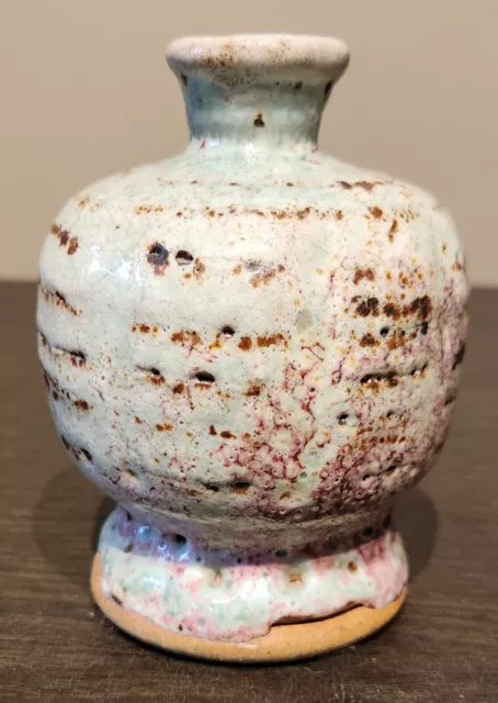 Vintage Hand Thrown Studio Art Pottery Vase 1970s
