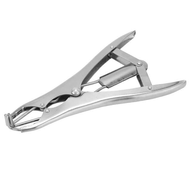 Pince De Castration Pro Pour Animaux - Acier Inoxydable Avec 200 Anneaux Caoutchouc - Pour Bovins, Moutons, Porcs