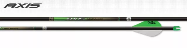 Easton - ARROW - AXIS 4MM - 2" BLAZER VANES - 8-32 ALUMINUM HALF OUTS -400 - 6PK