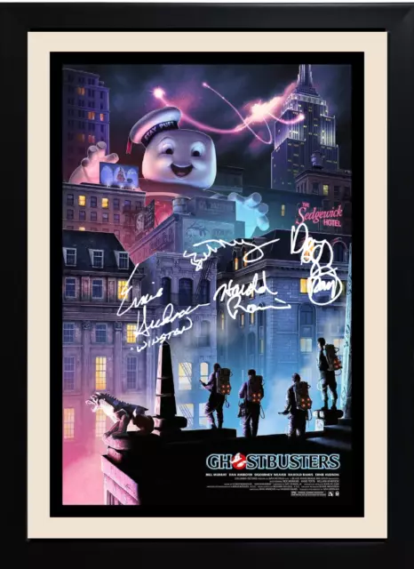 Ghostbusters mounted signed autograph presentation. Inc free gift.