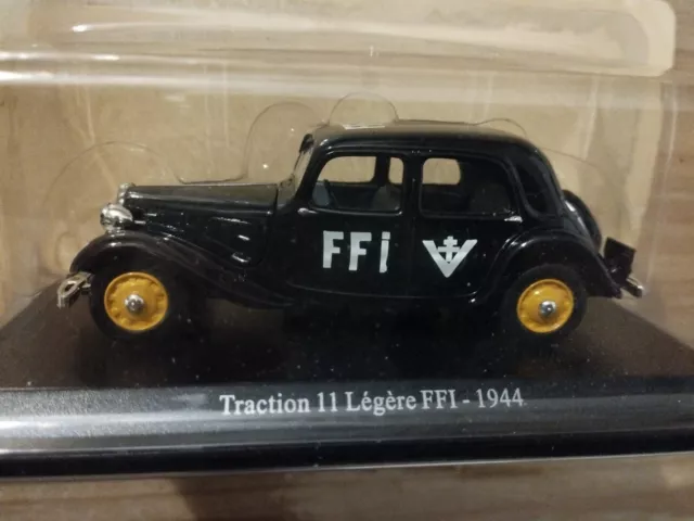 Neuf 1/43 Citroën saga des traction 11 légère FFI 1944 atlas