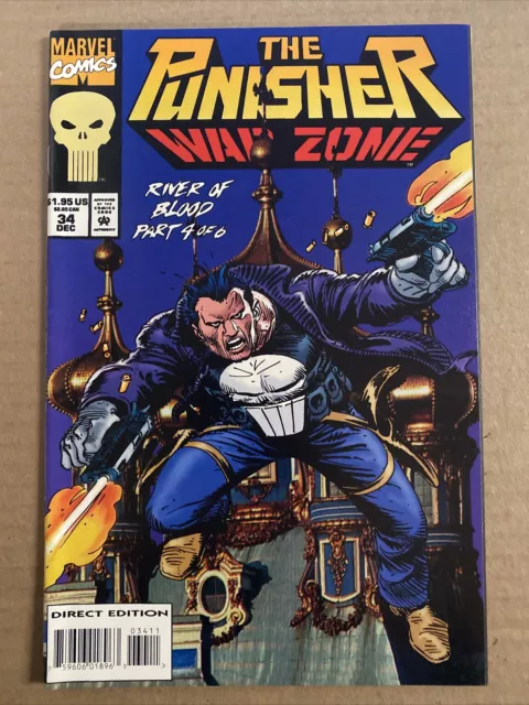 Punisher War Zone  #34 First Print Marvel Comics (1994) River Of Blood Part 4