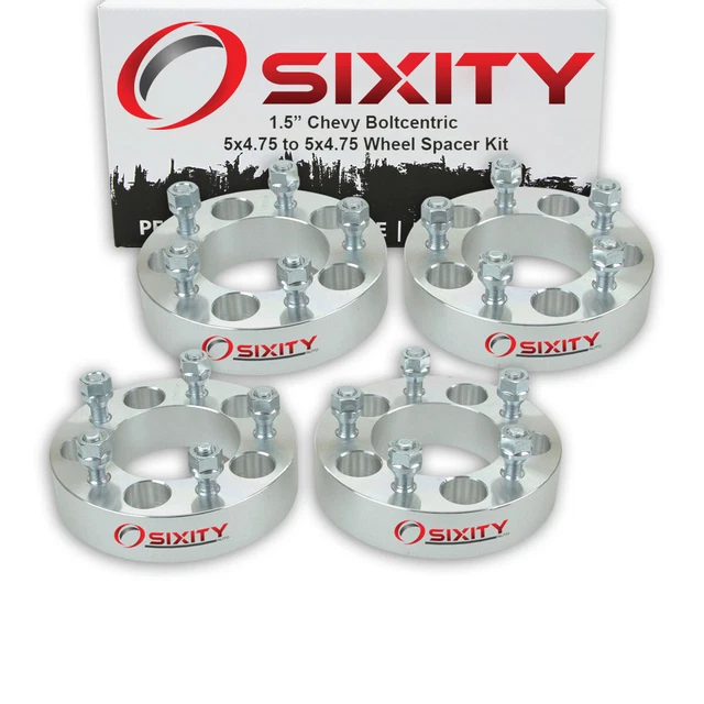 4pc 1.5" Wheel Spacers for Chevy Camaro Corvette Adapters Lugs Studs 5x4.75 oy