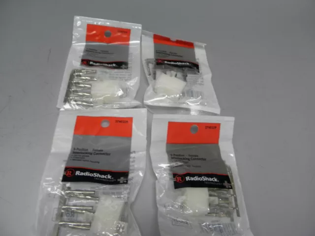 4-Pack Radioshack 274-0239 9-Position Female Interlocking Connector 22-18 Guage