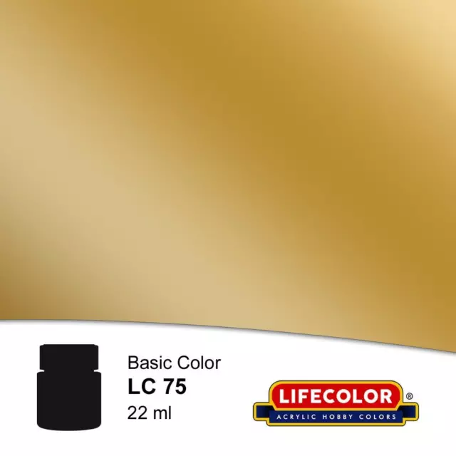 Lifecolor Brillant Or 22 ML Acrylique Couleur / LC75