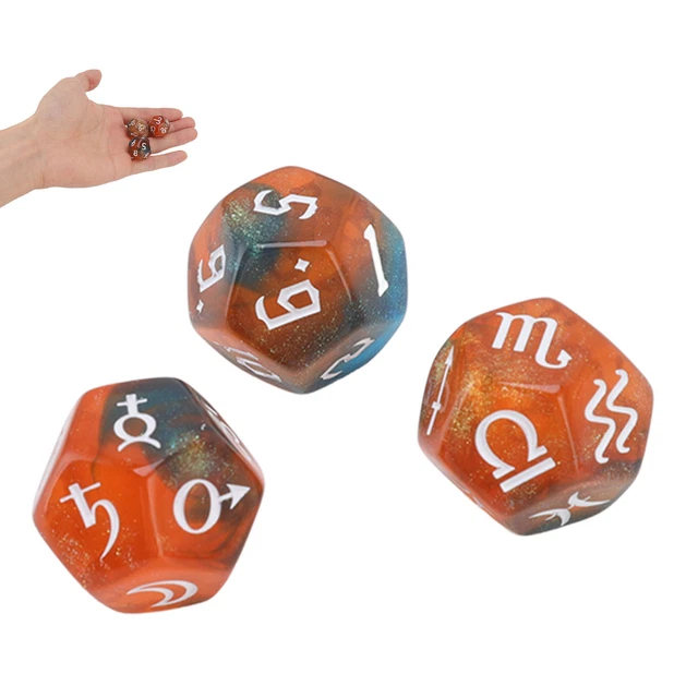 10 Stück Würfel-Set D6 - 16mm, Acryl, Blau-schwarz (abgerundete Ecken, Für Rollenspiele)