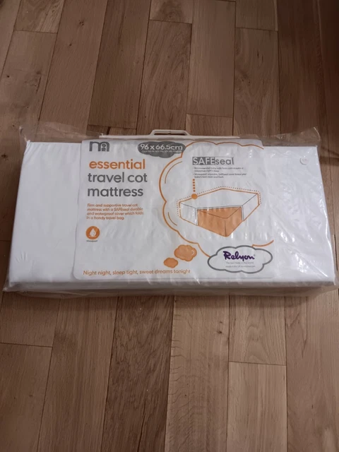 Mothercare essential travel deals cot mattress