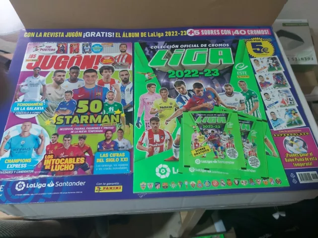 Revista Jugon Nº 185 + Album Liga Este 2022/2023 Con 5 Sobres 40 Cromos