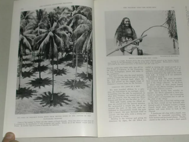 1937 the PILGRIM schooner magazine article, sailing South Pacific, natives etc