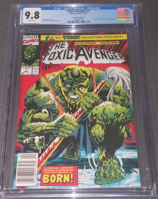 TOXIC AVENGER #1 CGC 9.8 (1991) Newsstand Variant 1st Appearance Troma Marvel