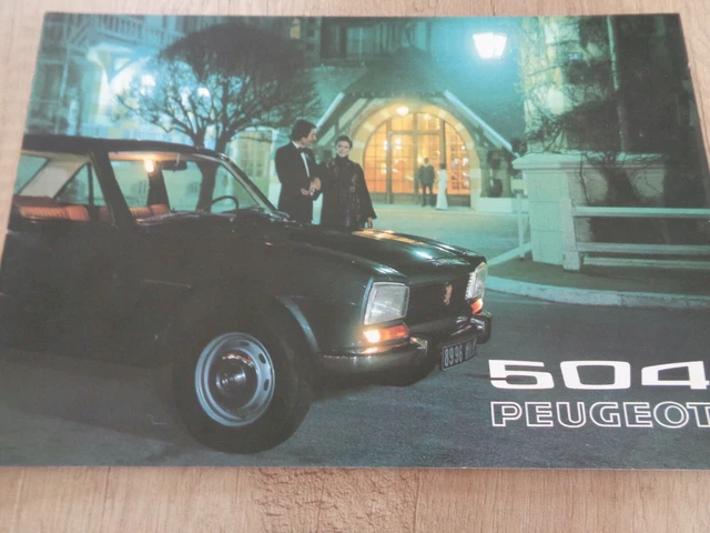 PEUGEOT 504 - 1976 / catalogue publicitaire brochure dépliant prospectus EUR 10,00 - FR